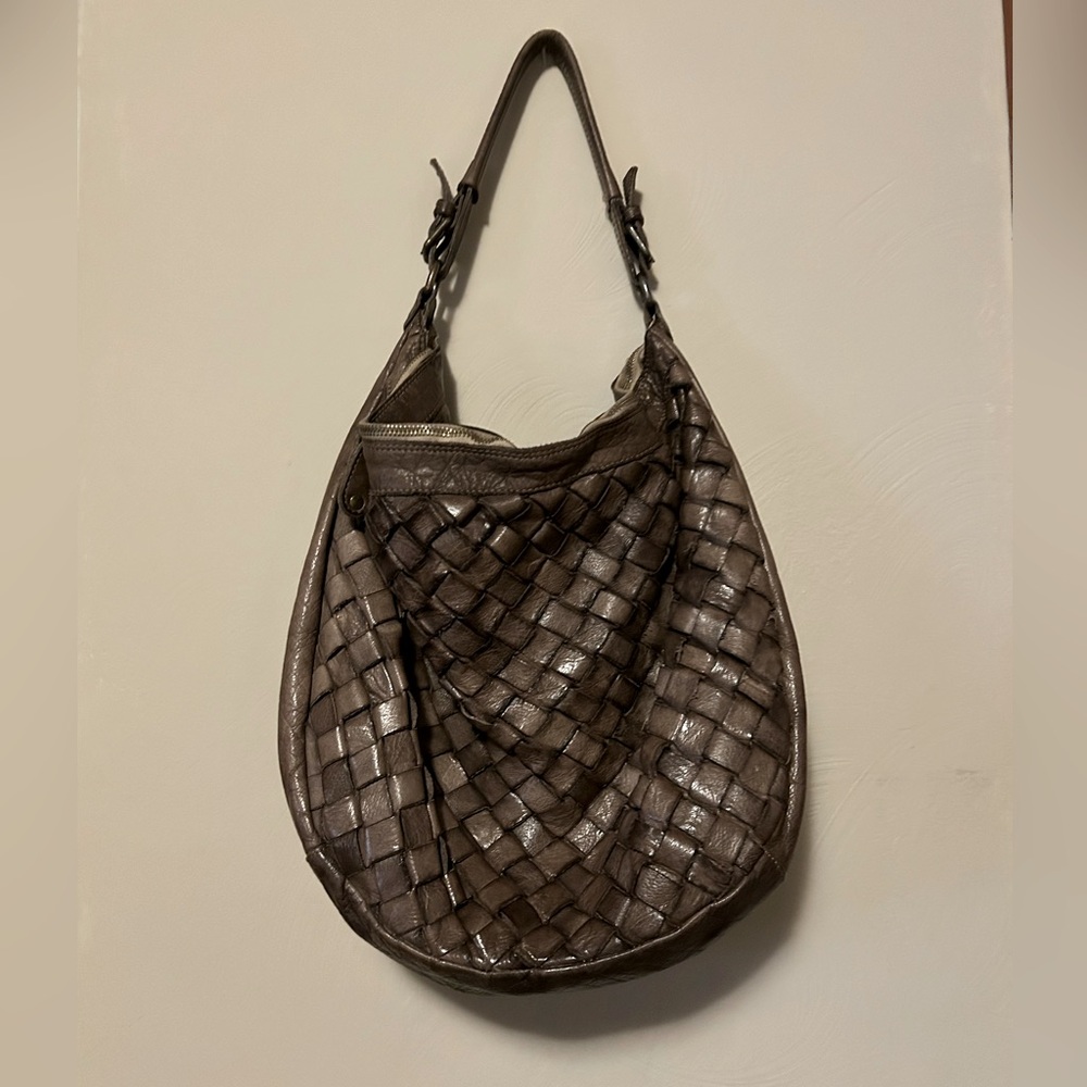 Preloved Fiore Chocolate Leather Handbag
